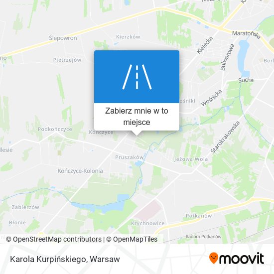 Mapa Karola Kurpińskiego