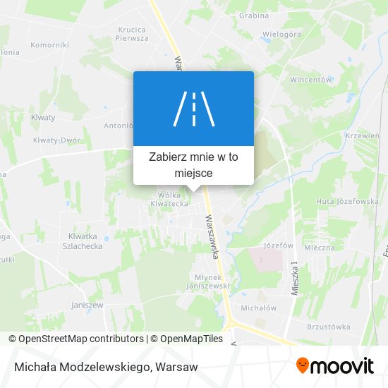 Mapa Michała Modzelewskiego