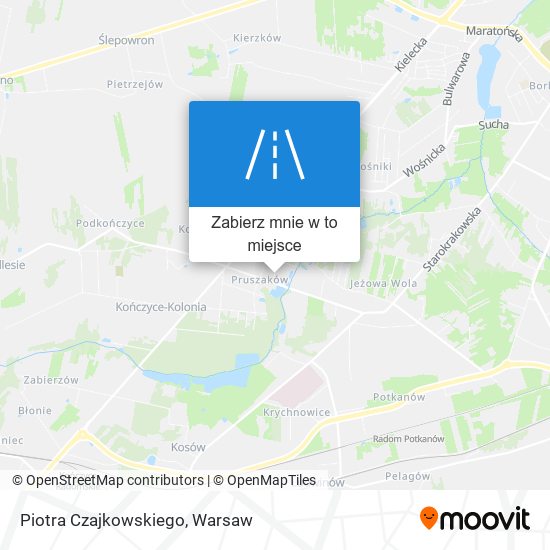 Mapa Piotra Czajkowskiego