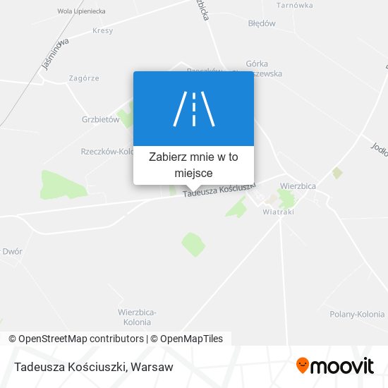 Mapa Tadeusza Kościuszki