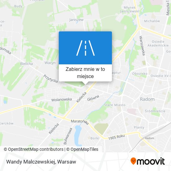 Mapa Wandy Malczewskiej