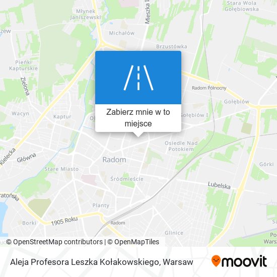 Mapa Aleja Profesora Leszka Kołakowskiego