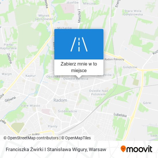 Mapa Franciszka Żwirki I Stanisława Wigury