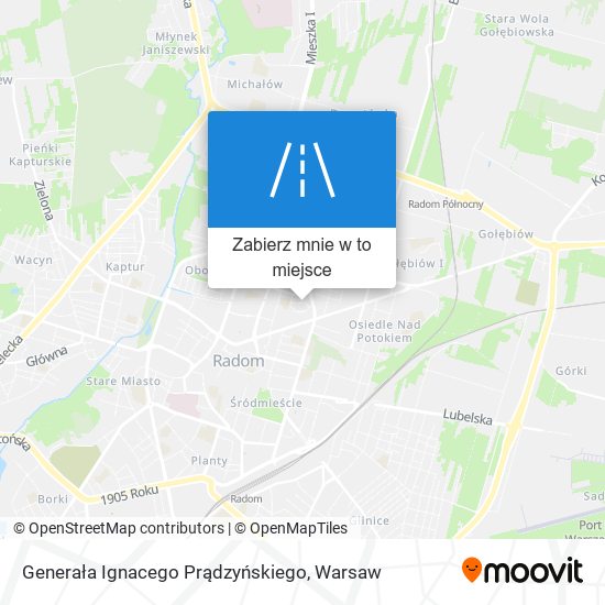 Mapa Generała Ignacego Prądzyńskiego