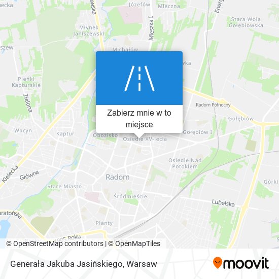 Mapa Generała Jakuba Jasińskiego