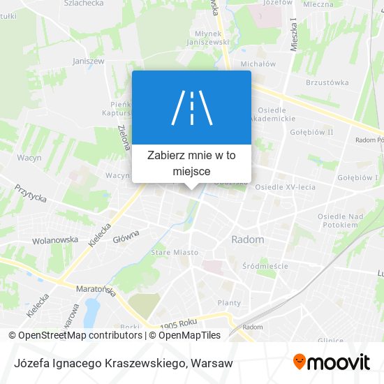 Mapa Józefa Ignacego Kraszewskiego