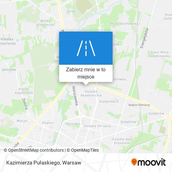 Mapa Kazimierza Pułaskiego