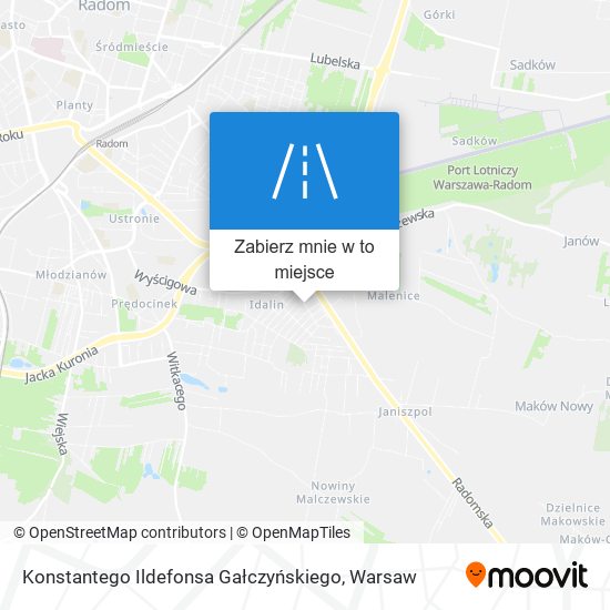 Mapa Konstantego Ildefonsa Gałczyńskiego