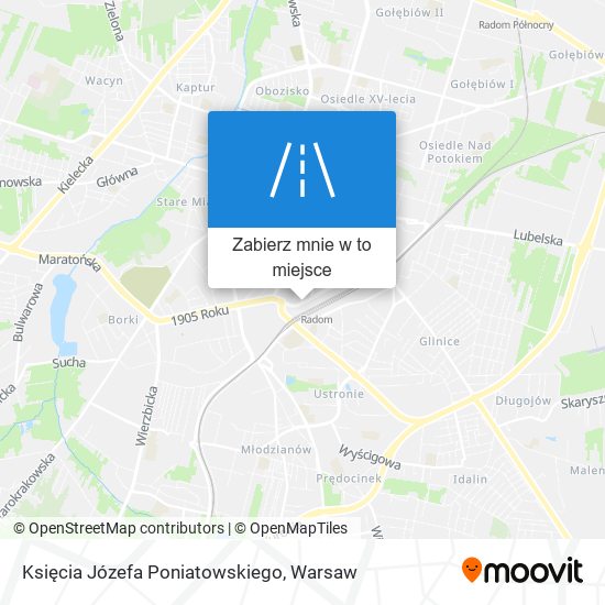 Mapa Księcia Józefa Poniatowskiego