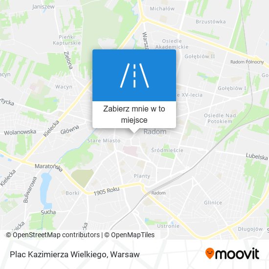 Mapa Plac Kazimierza Wielkiego