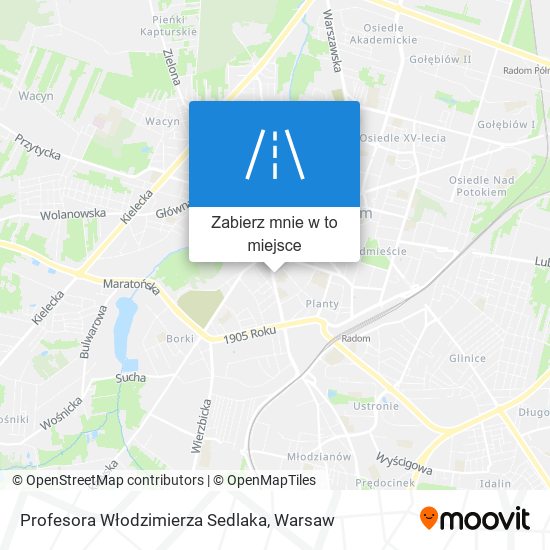 Mapa Profesora Włodzimierza Sedlaka