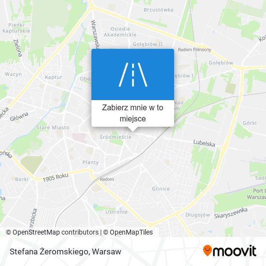 Mapa Stefana Żeromskiego