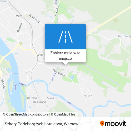 Mapa Szkoły Podchorążych Lotnictwa