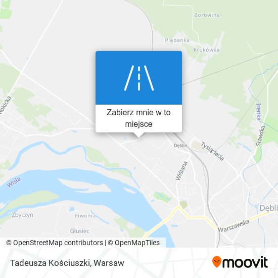 Mapa Tadeusza Kościuszki