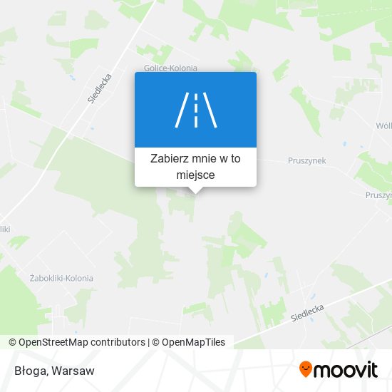 Mapa Błoga