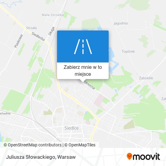 Mapa Juliusza Słowackiego