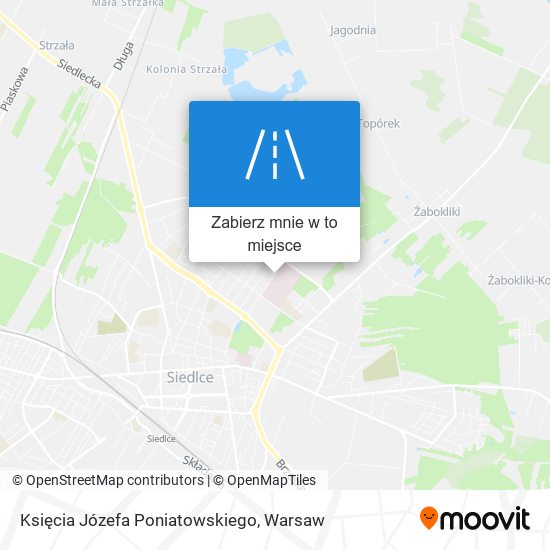 Mapa Księcia Józefa Poniatowskiego