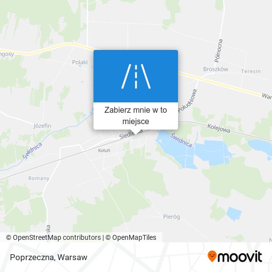 Mapa Poprzeczna