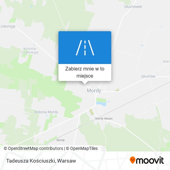 Mapa Tadeusza Kościuszki