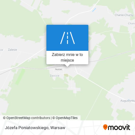 Mapa Józefa Poniatowskiego