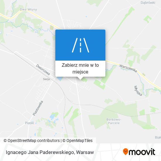 Mapa Ignacego Jana Paderewskiego