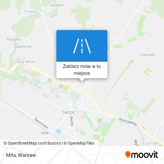 Mapa Miła