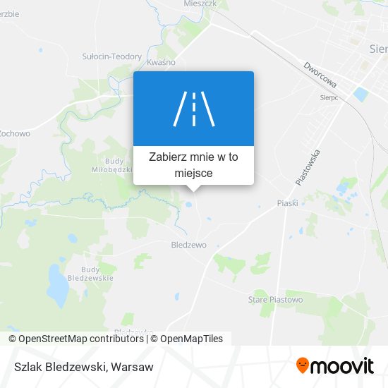 Mapa Szlak Bledzewski