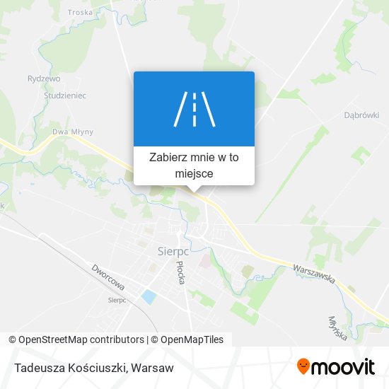 Mapa Tadeusza Kościuszki