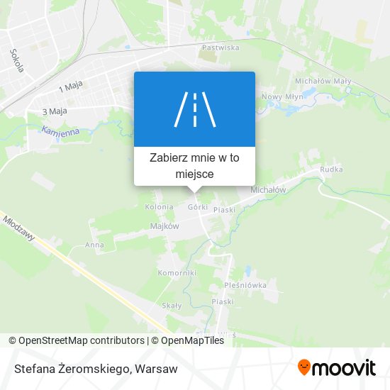 Mapa Stefana Żeromskiego