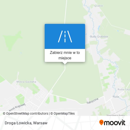 Mapa Droga Łowicka