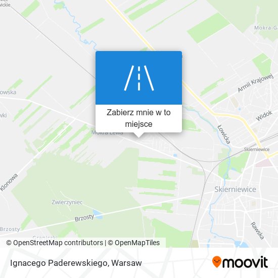 Mapa Ignacego Paderewskiego