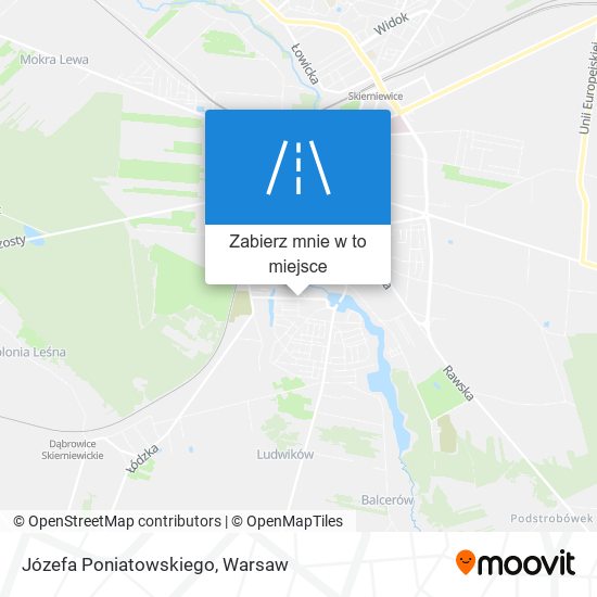 Mapa Józefa Poniatowskiego