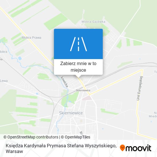 Mapa Księdza Kardynała Prymasa Stefana Wyszyńskiego