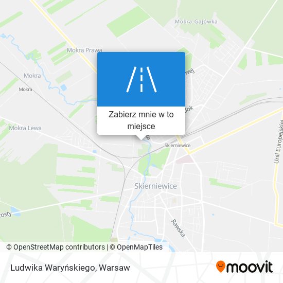 Mapa Ludwika Waryńskiego