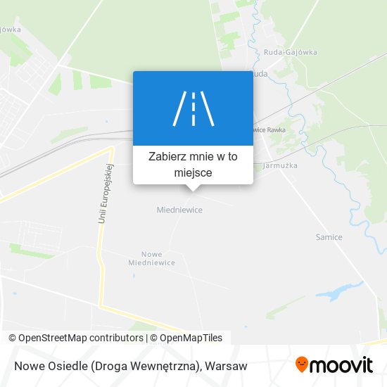 Mapa Nowe Osiedle (Droga Wewnętrzna)