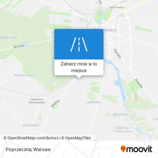 Mapa Poprzeczna