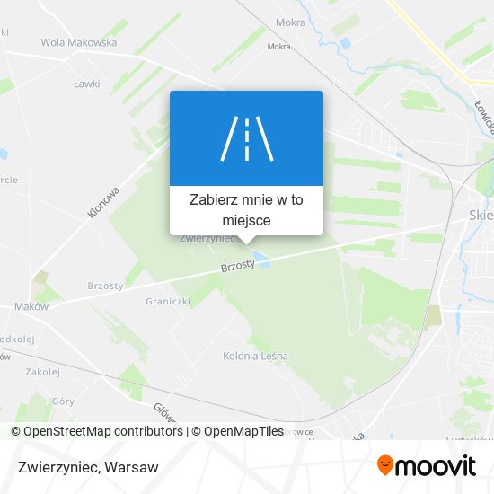 Mapa Zwierzyniec