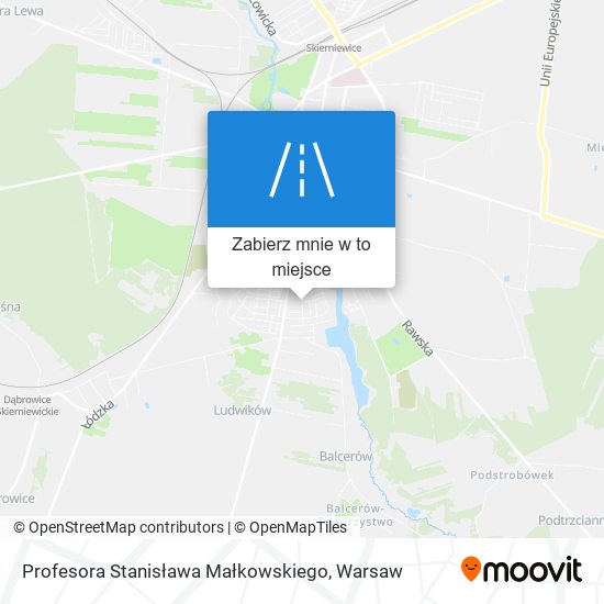 Mapa Profesora Stanisława Małkowskiego