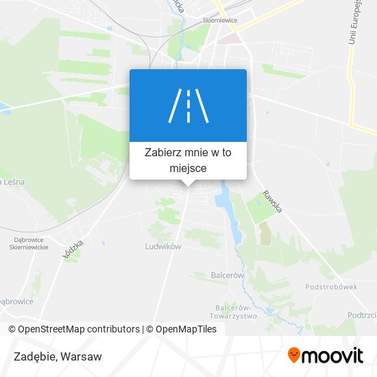 Mapa Zadębie