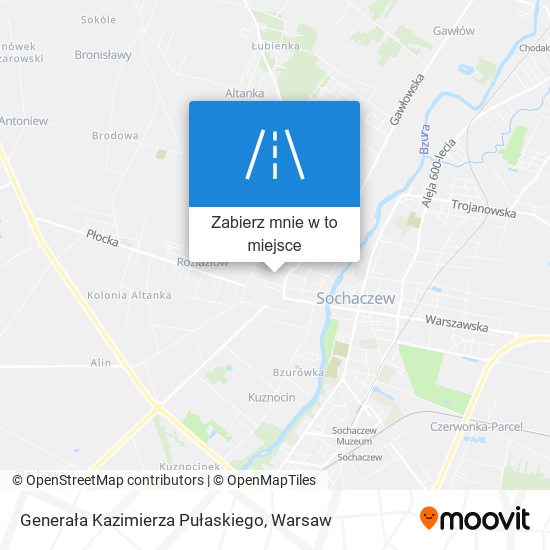 Mapa Generała Kazimierza Pułaskiego