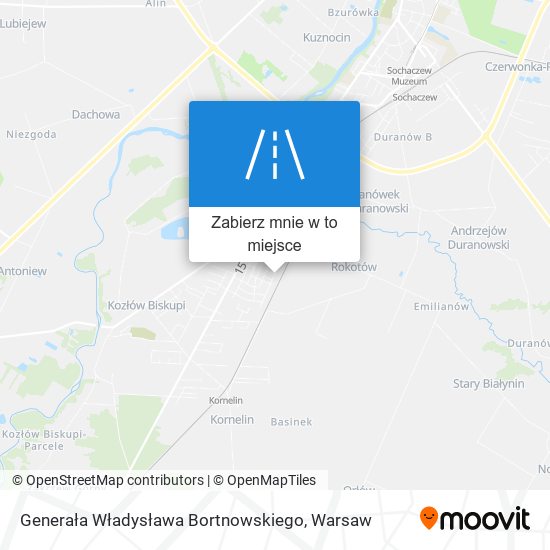 Mapa Generała Władysława Bortnowskiego