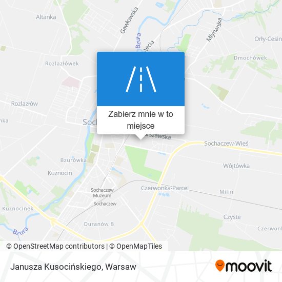 Mapa Janusza Kusocińskiego