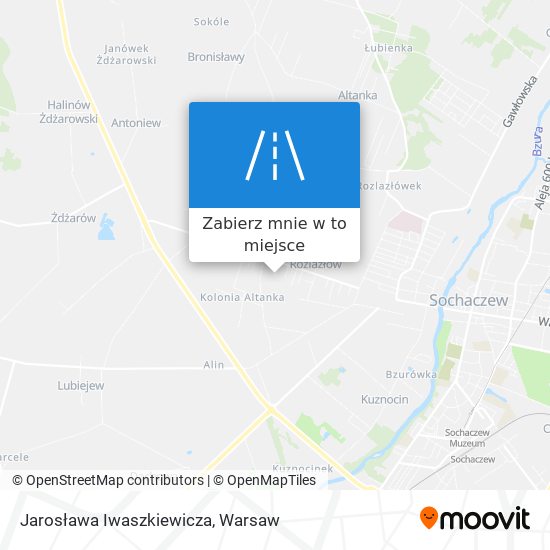 Mapa Jarosława Iwaszkiewicza