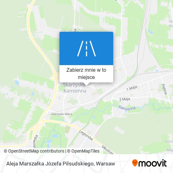 Mapa Aleja Marszałka Józefa Piłsudskiego