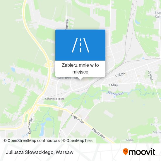 Mapa Juliusza Słowackiego