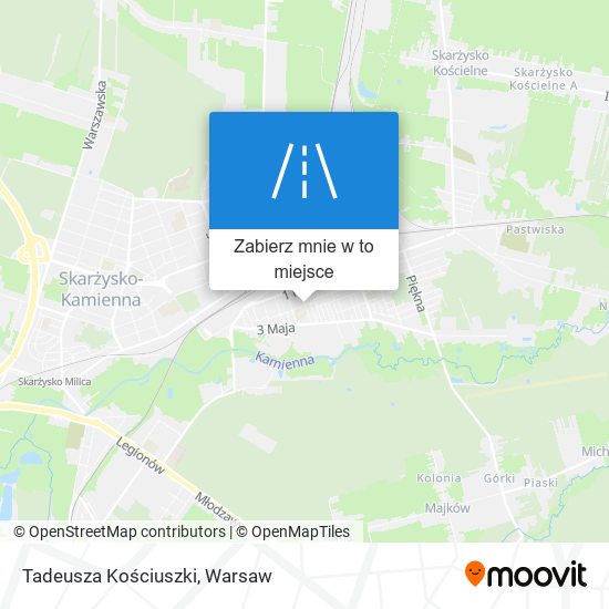 Mapa Tadeusza Kościuszki