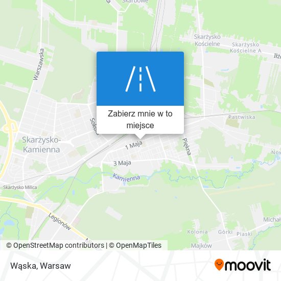 Mapa Wąska