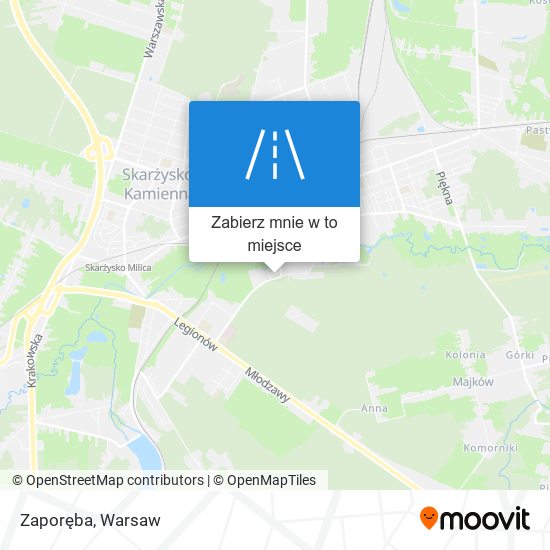 Mapa Zaporęba