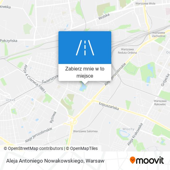 Mapa Aleja Antoniego Nowakowskiego