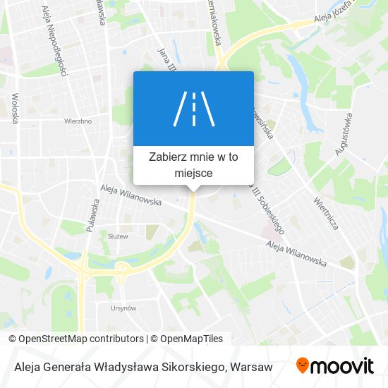 Mapa Aleja Generała Władysława Sikorskiego